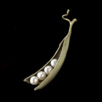  Brosche Botanica - Pea Pod