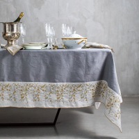  MANUFAKTUR  Tischdecke Venaria Grey Linen
