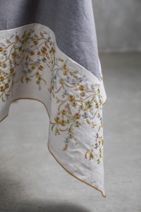  MANUFAKTUR  Tischdecke Venaria Grey Linen