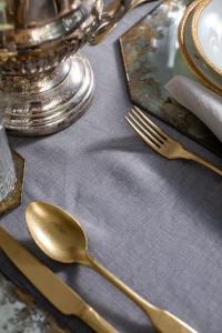  MANUFAKTUR  Tischdecke Venaria Grey Linen