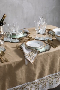  MANUFAKTUR Tischdecke Venaria Warm Linen