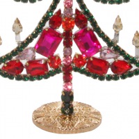  GABLONZER Weihnachtsbaum Bijouterie rot-grün