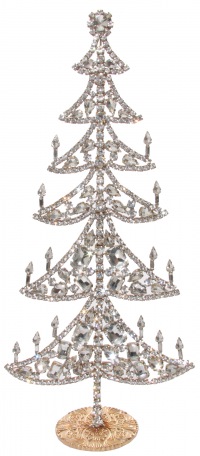  GROSSER RETRODESIGN Gablonzer Weihnachtsbaum No11