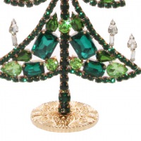  GABLONZER Weihnachtsbaum Bijouterie grün