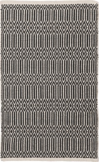  PET-Wik Läufer, schwarz - ecru 70 x 140 cm