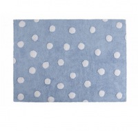  Polka Punkte Blau Weiss 120 x 160 cm