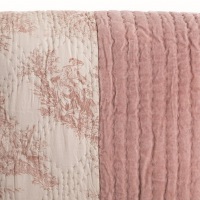 Plaid Flair Toile de Jouy rosa, 180 x 260 cm