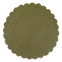  Tischset Boutis rund, olive