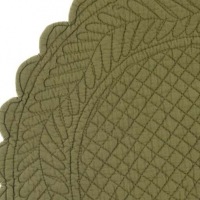  Tischset Boutis rund, olive