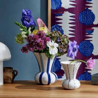  Vase Signatur No2 Blau H 20 cm