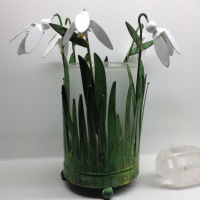  Serie Art Deco Schneeglöckchen, Windlicht