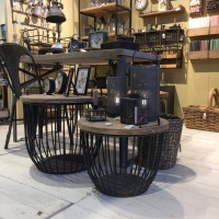  Beistelltisch Black Basket, schwarz