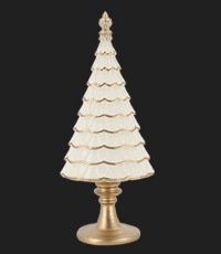  3-er Ensemble Weihnachtsbäume Baroque