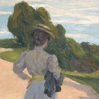  F. Eisengräber - Der Spaziergang (1907) Reproduktion