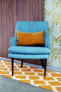  Läufer Siesta, 70 x 200 cm, gelb/weiss