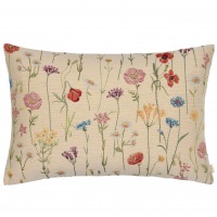  GOBELIN KISSEN Blumengarten 60 x 40 cm