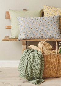  GOBELIN KISSEN Daisy Aqua 60 x 40 cm