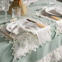  SERVIETTE und TISCHSET Amalfi salbei