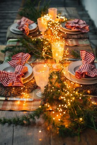  Dolomiti Serviette Vichy Karo rot