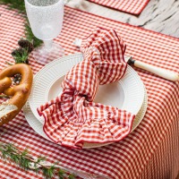  Dolomiti Serviette Vichy Karo rot