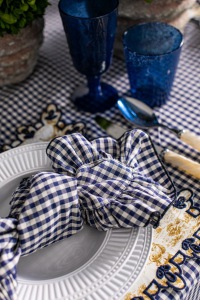  Serviette Vichy blau