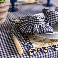  Serviette Vichy blau