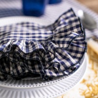  Serviette Vichy blau