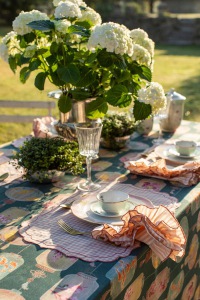  SERVIETTE Gitane Vichy Rosa Corallo