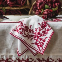  Serviette Venaria Finesse weiss-elfenbein