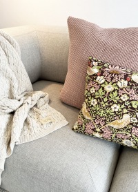  Strickkissen Dusty Rose