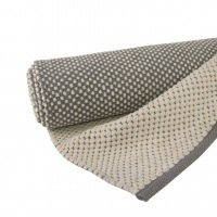  Läufer Dots, 70 x 200 cm, grau/altweiss