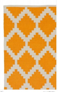  Läufer Siesta, 70 x 200 cm, gelb/weiss