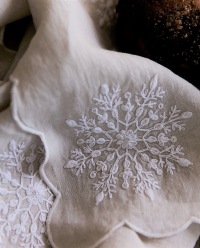  JUST PURE LINEN Tischläufer Ornament 36x180 cm