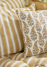  Kissen Fächerblume 50 x 50 cm