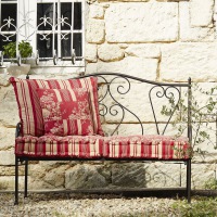  Eisenbank Charlotte dunkelbraun/schwarz