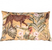  Salon Ambiance Kissen Velvet Rainforest, gelb 40 x 60 cm