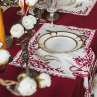 Tischset Venaria Finesse elfenbein-weiss