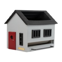  Vogelfutterspender mit Vogelbad Graue Villa