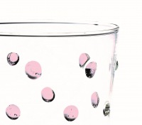  2-er Set Gläser Fancy Dots, rosa