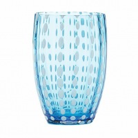  COLOUR und PERLES Gläser 4-er Set Blau