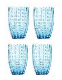  COLOUR und PERLES Gläser 4-er Set Blau