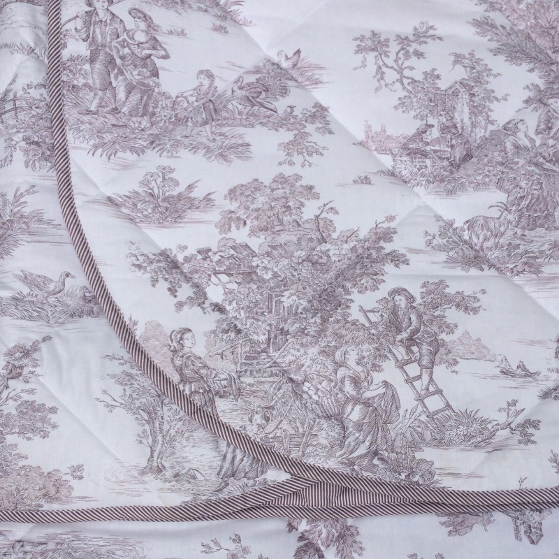  Quilt Toile de Jouy Julia, 260x260 cm