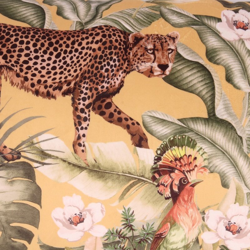 Salon Ambiance Kissen Velvet Rainforest, gelb 40 x 60 cm