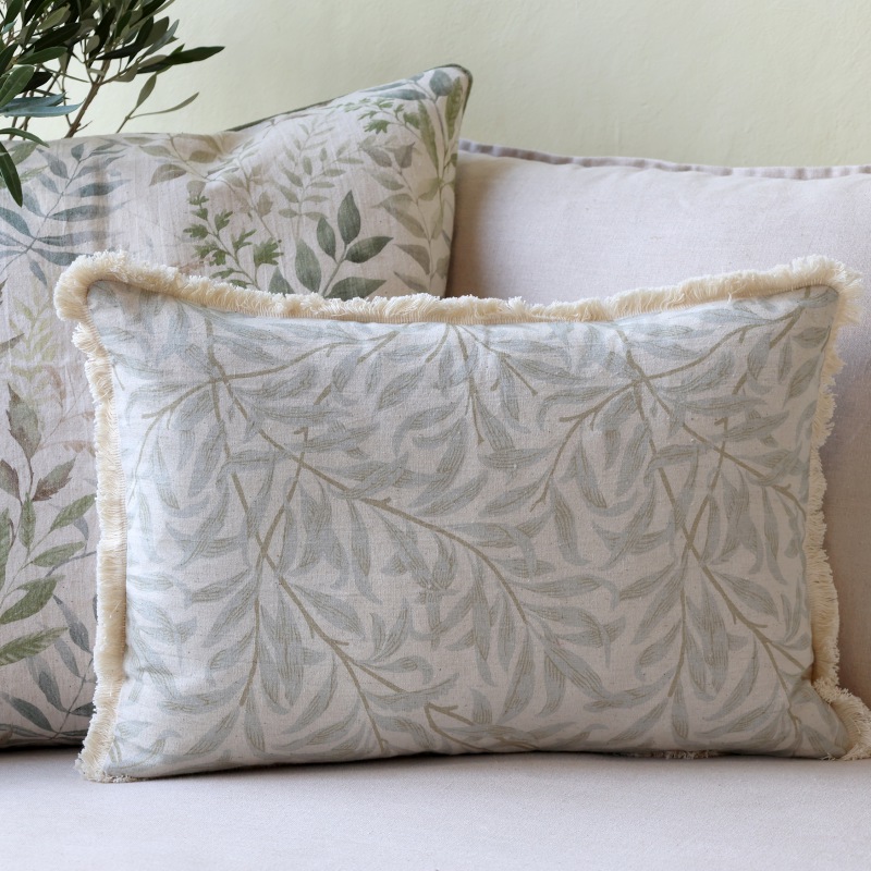  2er Set Kissen Blätterwerk