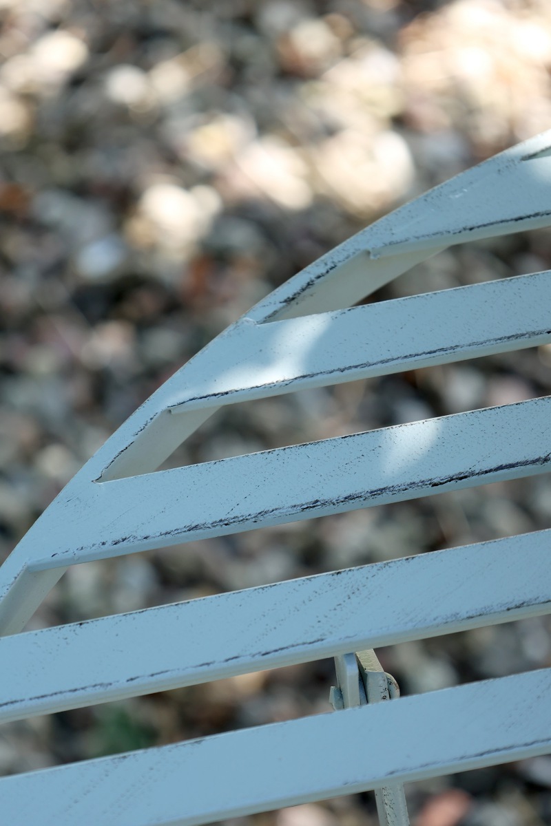  Bank Tisch 2 Stühle Set Normandie blau