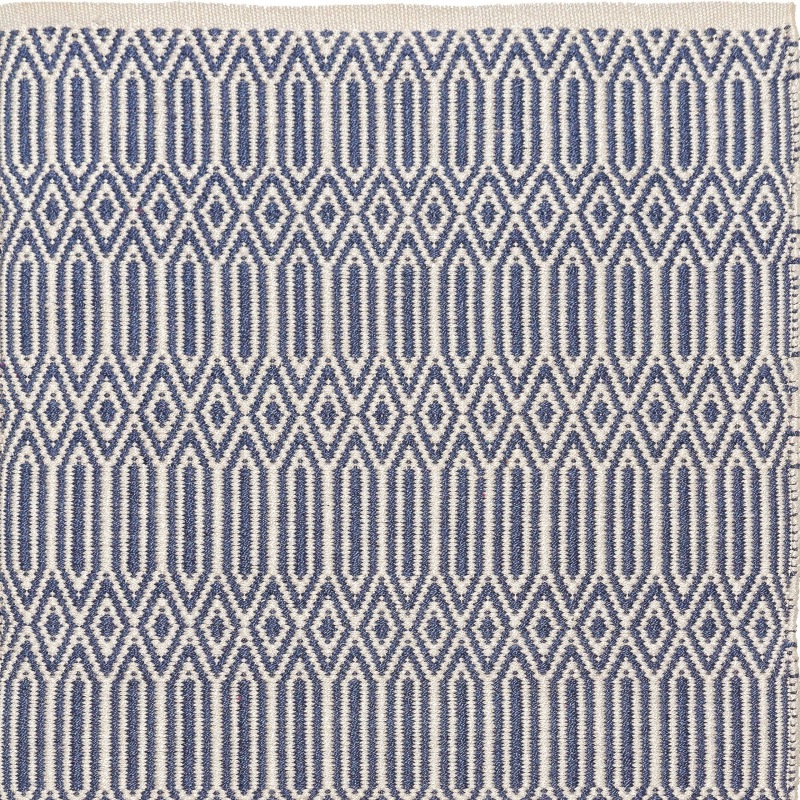  PET - Wik Läufer, blau - ecru, 70 x 250 cm