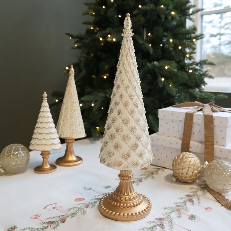 3-er Ensemble Weihnachtsbäume Baroque