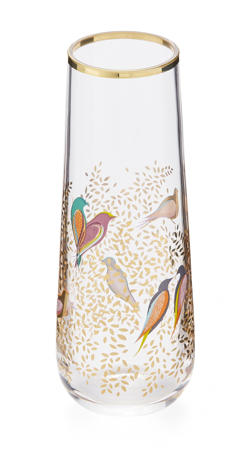  Kleine OBJET VASE Golden Leaves and Birds