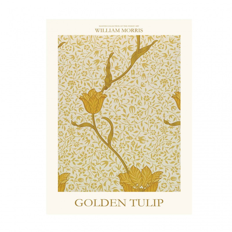  WILLIAM MORRIS PLAKAT Golden Tulip 30 x 40 cm cm