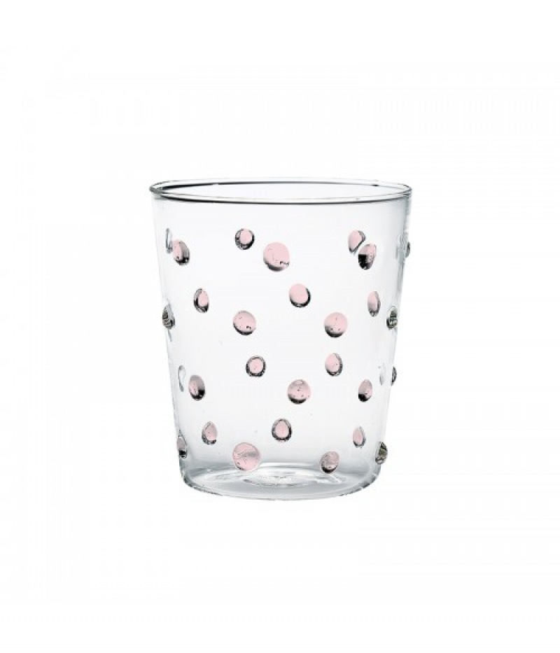  2-er Set Gläser Fancy Dots, rosa